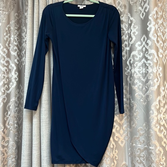 Bar III Dresses & Skirts - Bar III Navy Blue Long Sleeve Short Dress